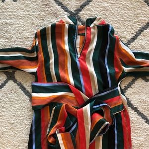 SILK STRIPED ZARA TOP